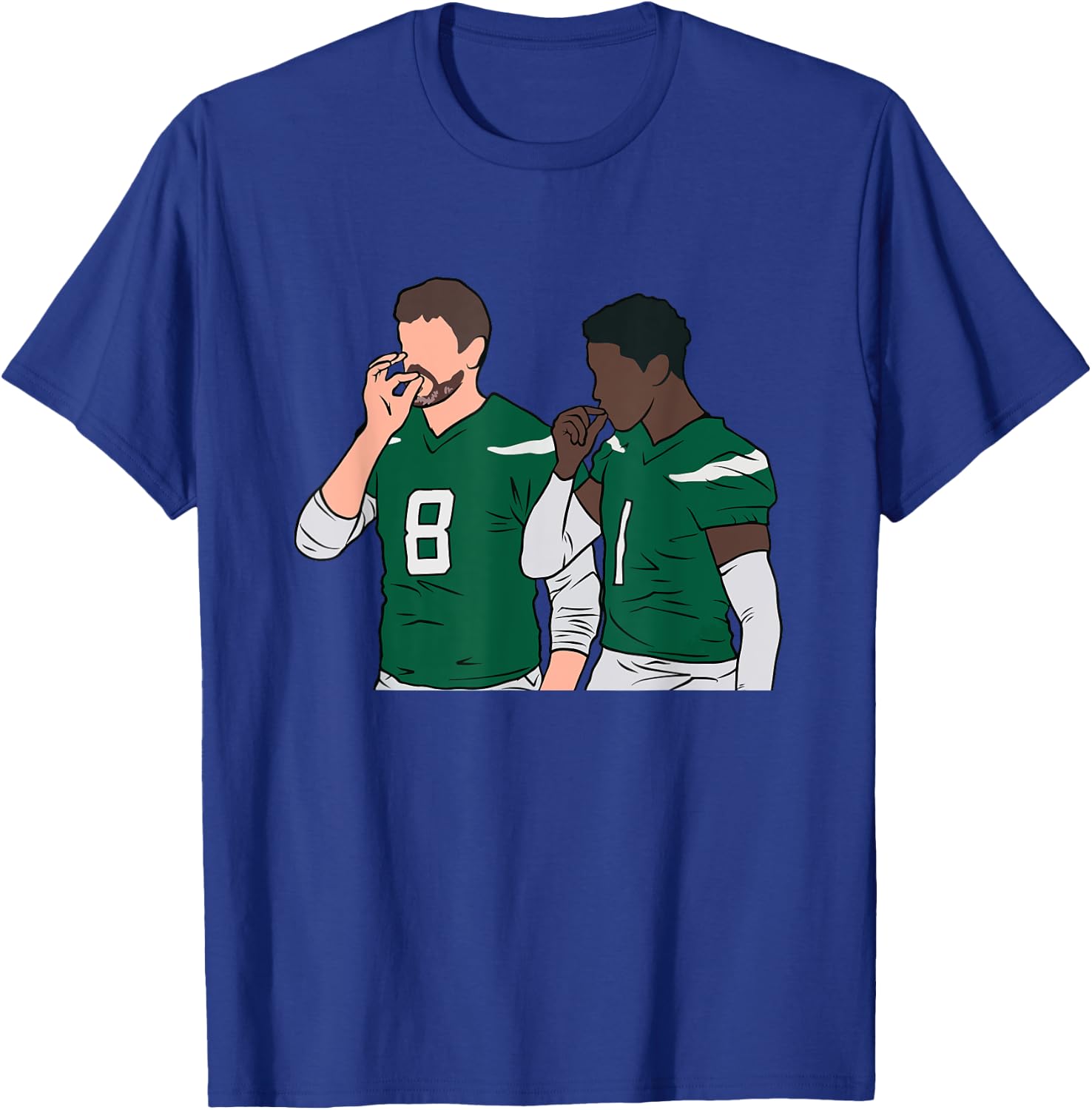 Rodgers and Gardner Handshake Meme Football Funny T-Shirt - T-Shirt | Royal