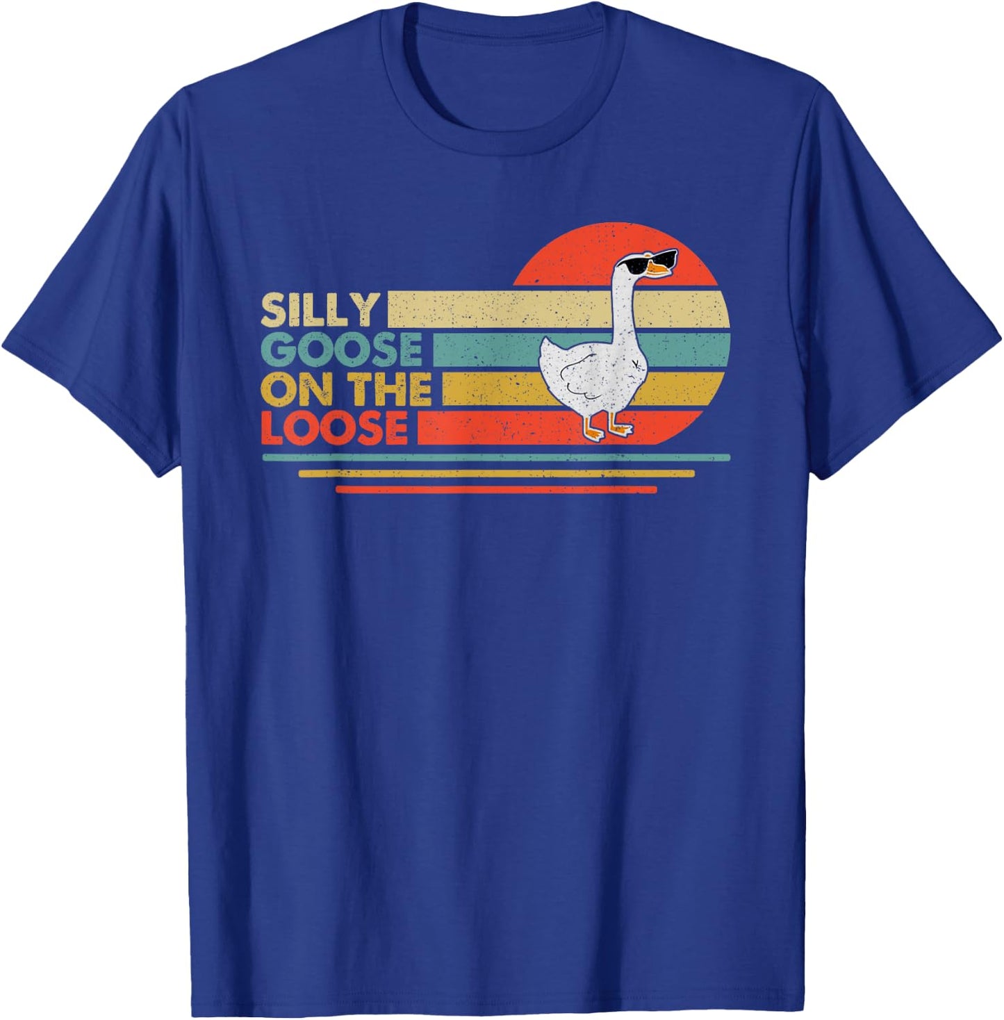 Silly Goose Shirt, Graphic Men, Funny Shirts T-Shirt - T-Shirt | Royal