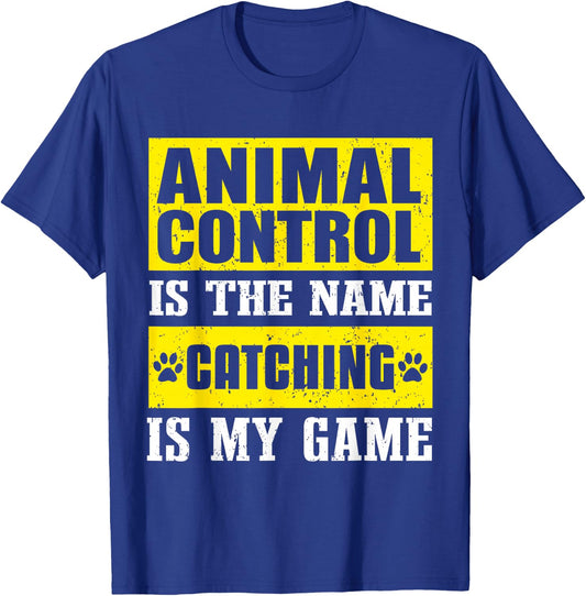 Animal Control Officer Design & Professional Dog Catcher T-Shirt - T-Shirt | Royal