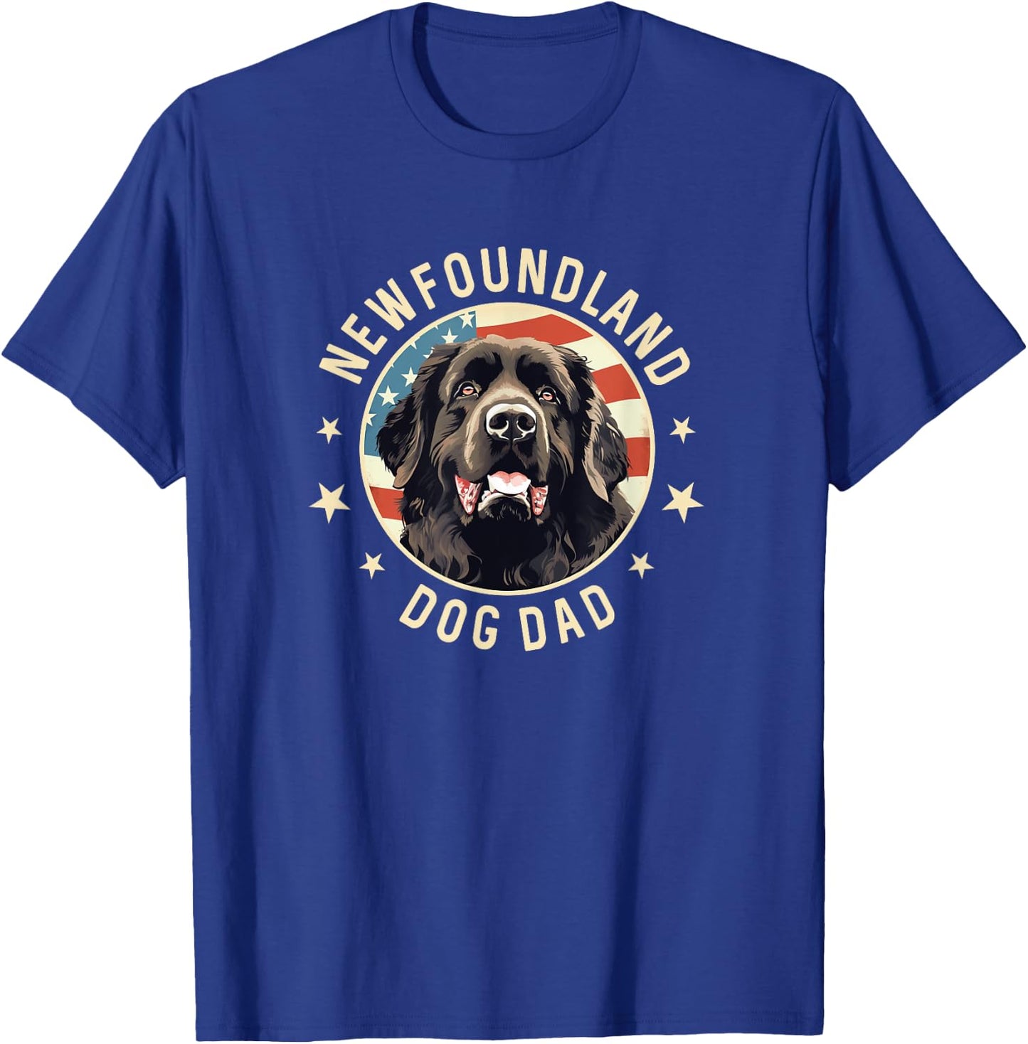 Newfoundland Dog Gifts , Newfie Newfoundland Dog Dad T-Shirt - T-Shirt | Royal
