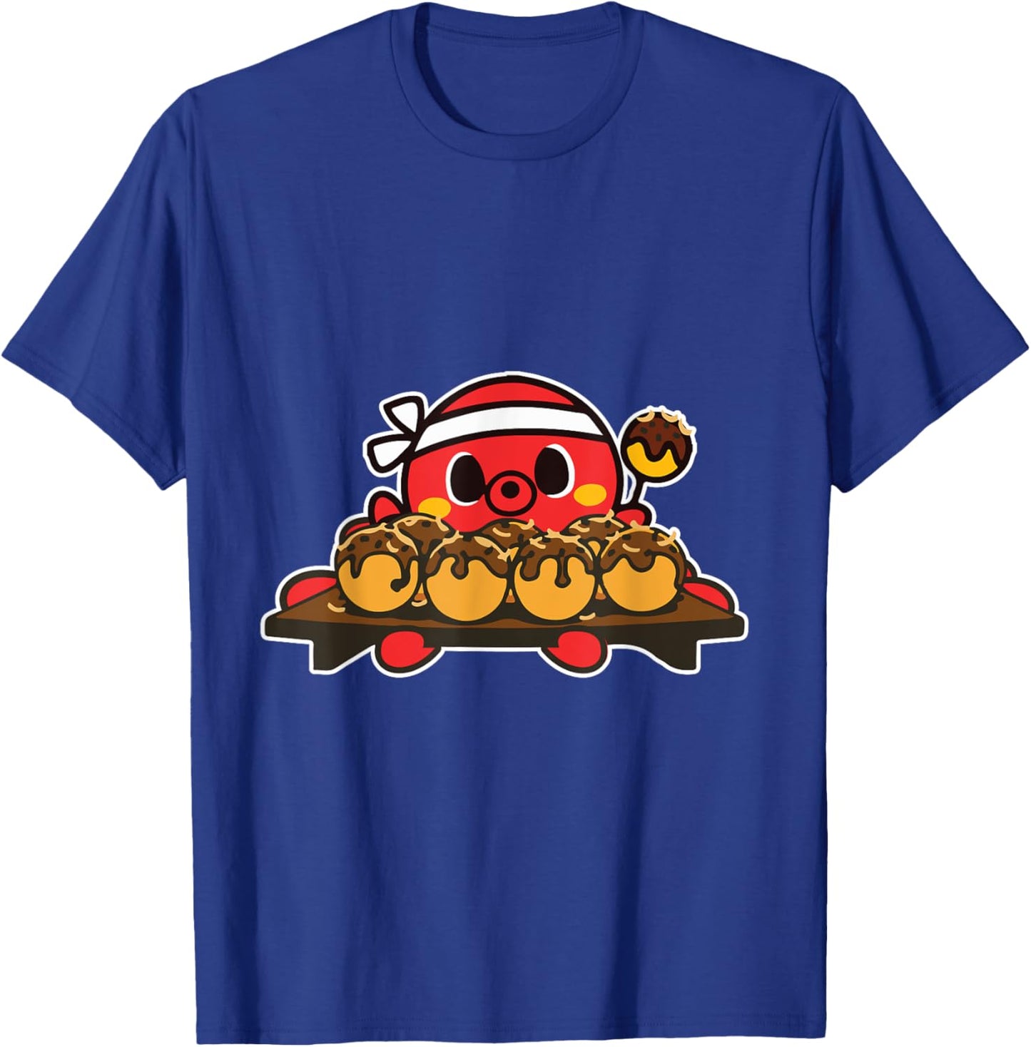 Octopus Cooking Japanese Takoyaki T-Shirt - T-Shirt | Royal