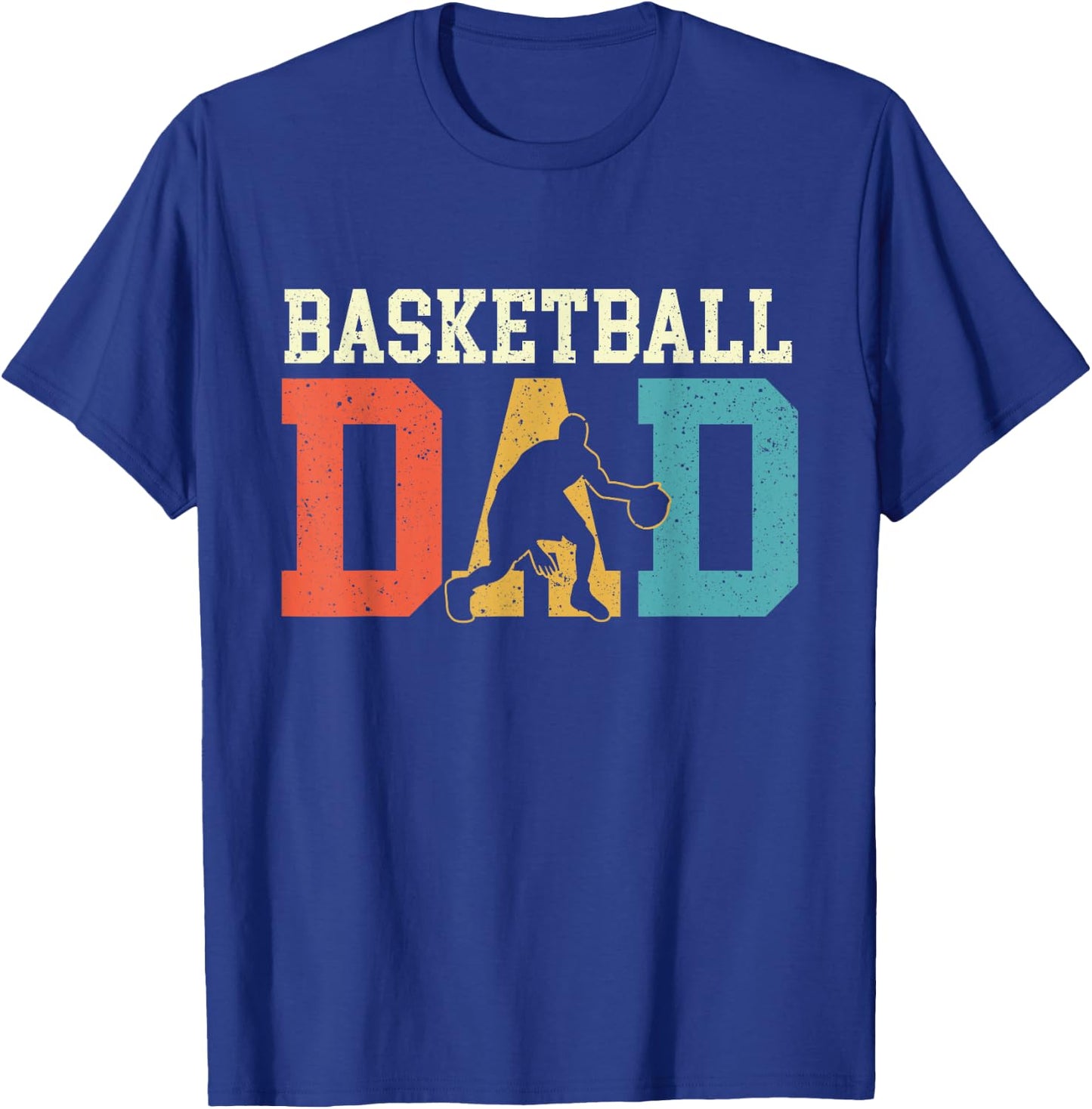 Basketball Dad - Fathers Day Game Trainer Ball Sports Lover T-Shirt - T-Shirt | Royal