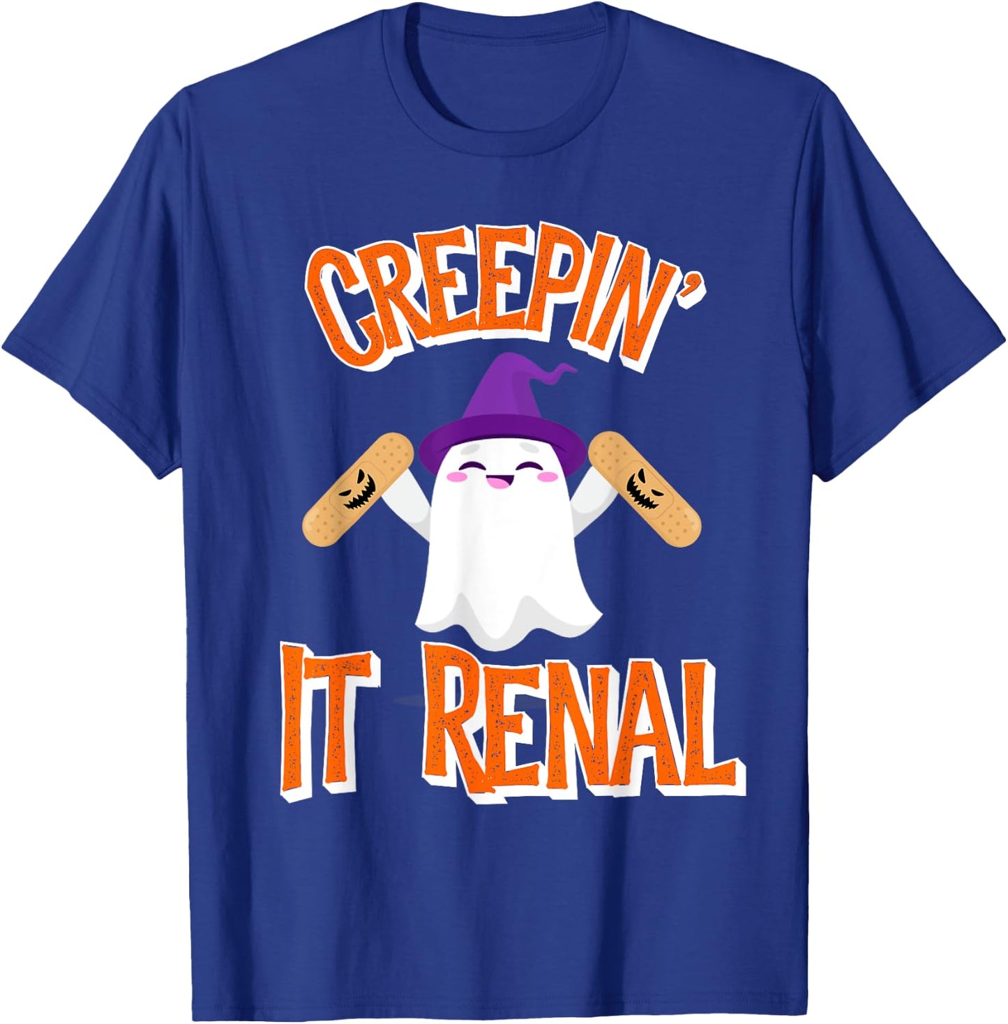 Halloween Dialysis Shirts Kidney Tech Nurse Creepin It Renal T-Shirt - T-Shirt | Royal