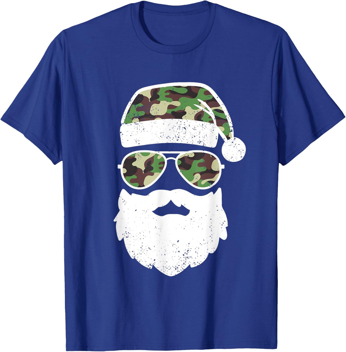 Funny Camo Christmas Pajama Funny Camo Matching Family T-Shirt - T-Shirt | Royal