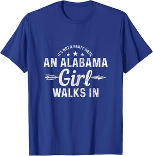 Alabama Funny Girl Bama Pride Vintage T-Shirt - T-Shirt | Royal
