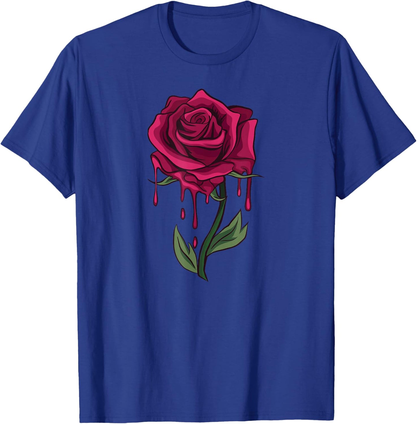 Bleeding Rose Tattoo Style Bleeding Rose T-Shirt - T-Shirt | Royal