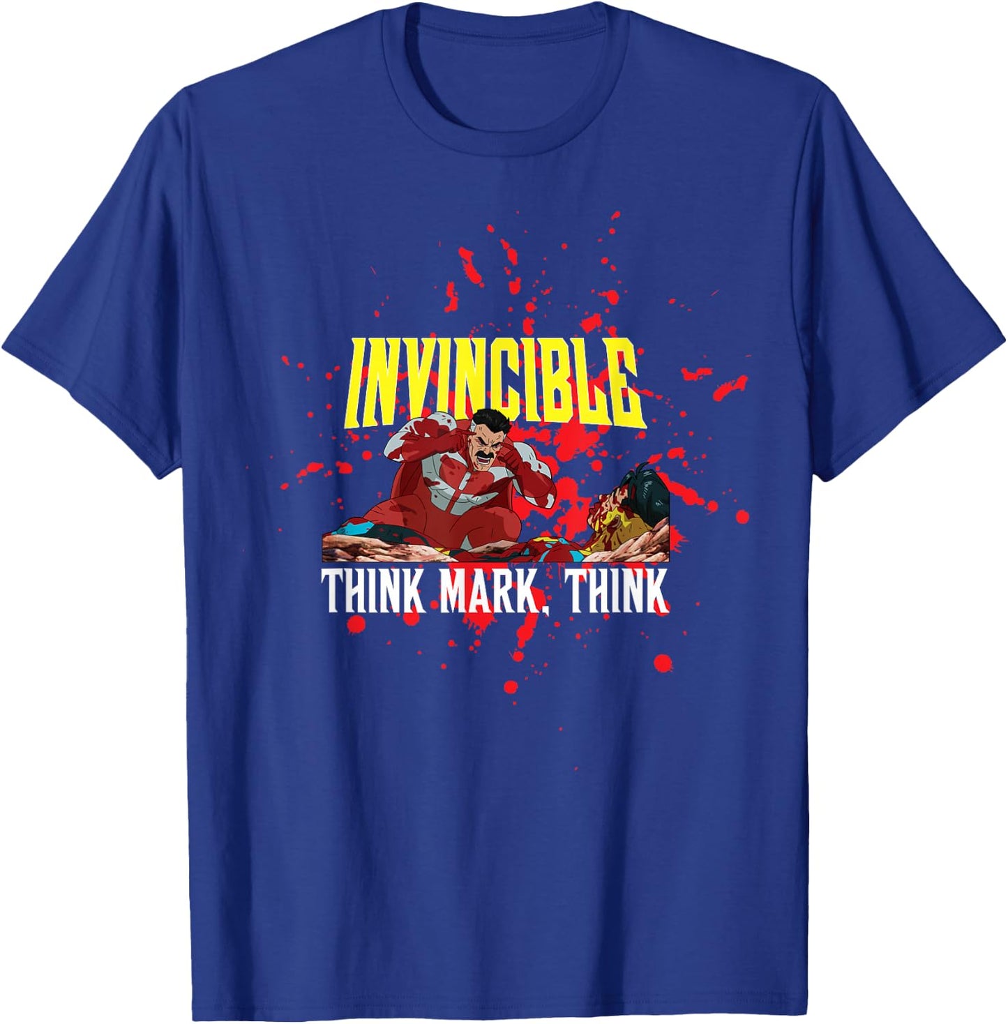 Invincible Animated - Think Mark Think T-Shirt - T-Shirt | Royal