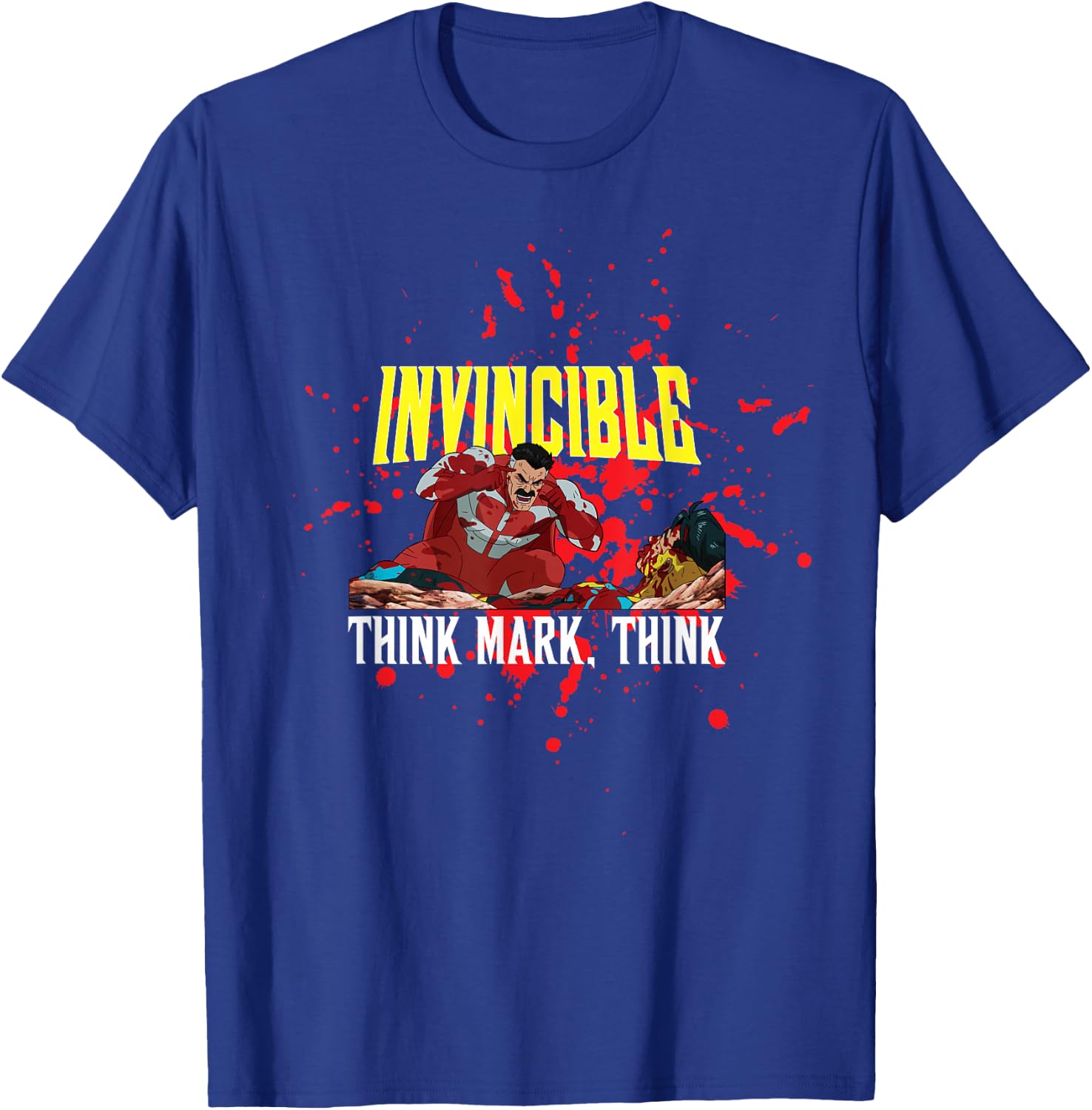 Invincible Animated - Think Mark Think T-Shirt - T-Shirt | Royal