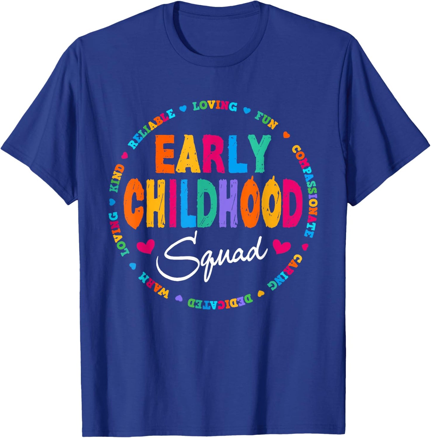 Teacher Early Childhood Squad T-Shirt - T-Shirt | Royal