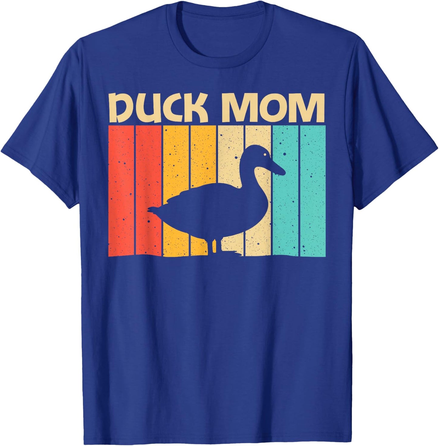Funny Duck Design For Mom Mother Duck Farmer Hunting Lovers , Black T-Shirt - T-Shirt | Royal