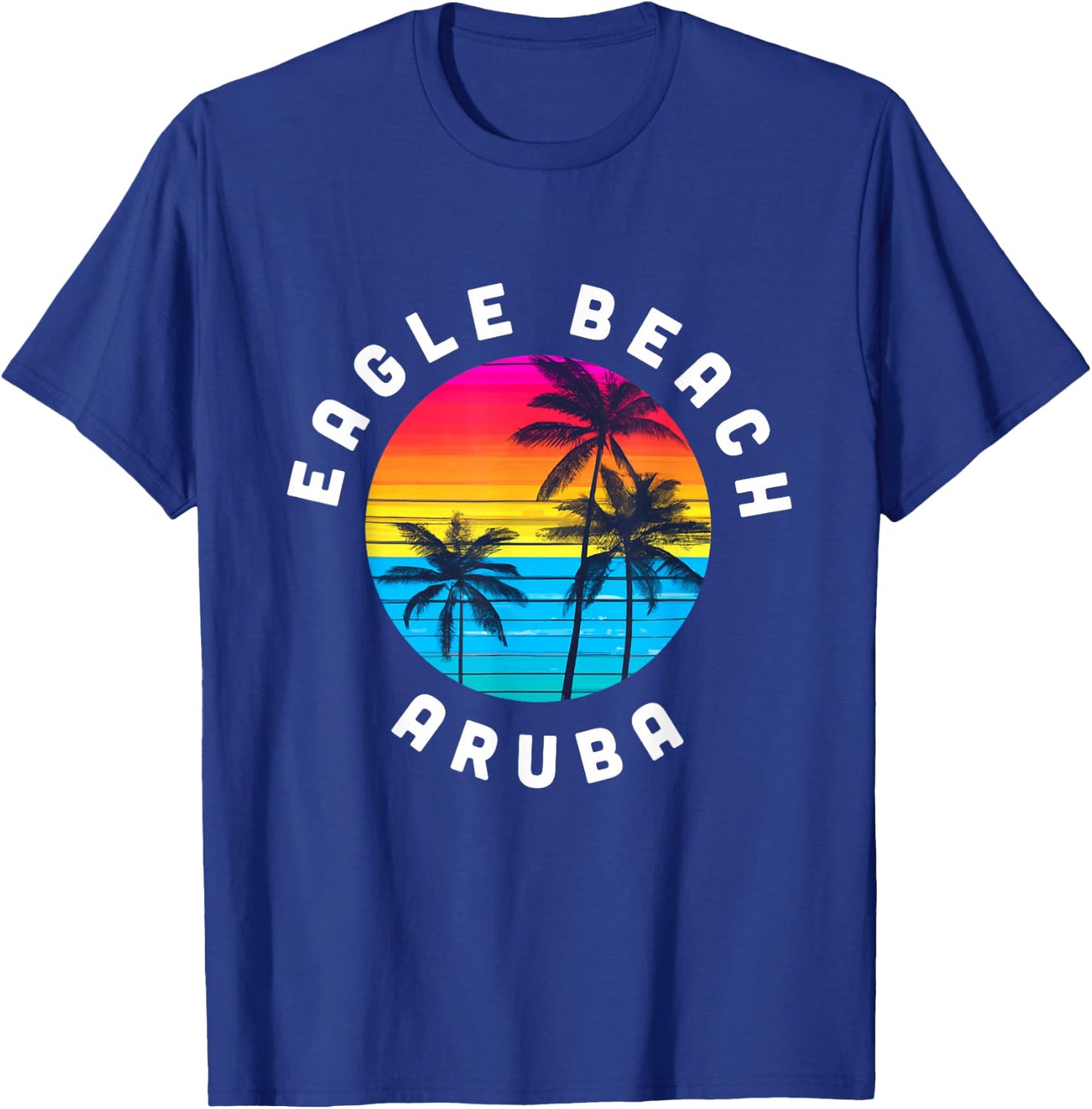 Eagle Beach Aruba Vacation Souvenir Sunset Beach Men Women Girls Kids T-Shirt - T-Shirt | Royal