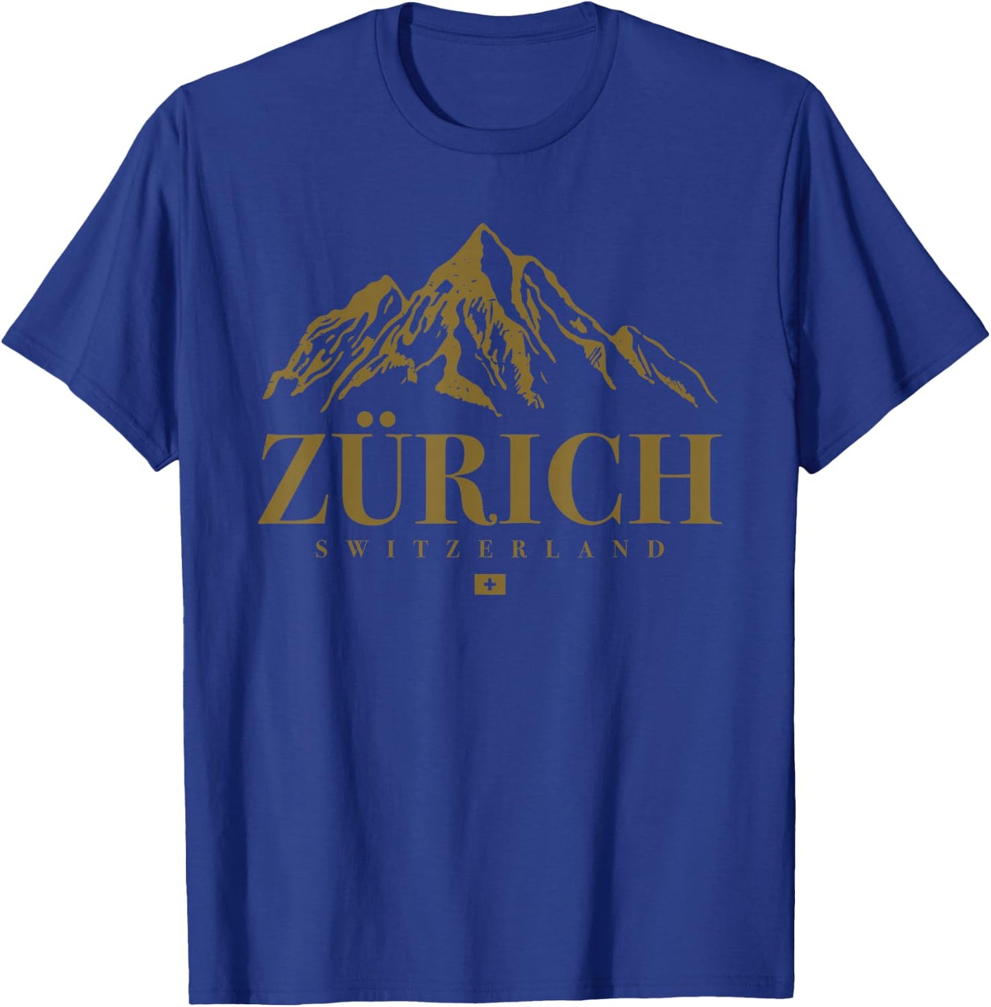 Zurich Switzerland Mountain Swiss Alps T-Shirt - T-Shirt | Royal