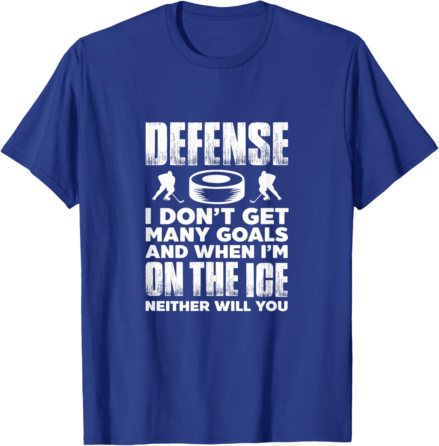 Ice Hockey Player Goalie Defense I Don't Get Many Goals T-Shirt - T-Shirt | Royal