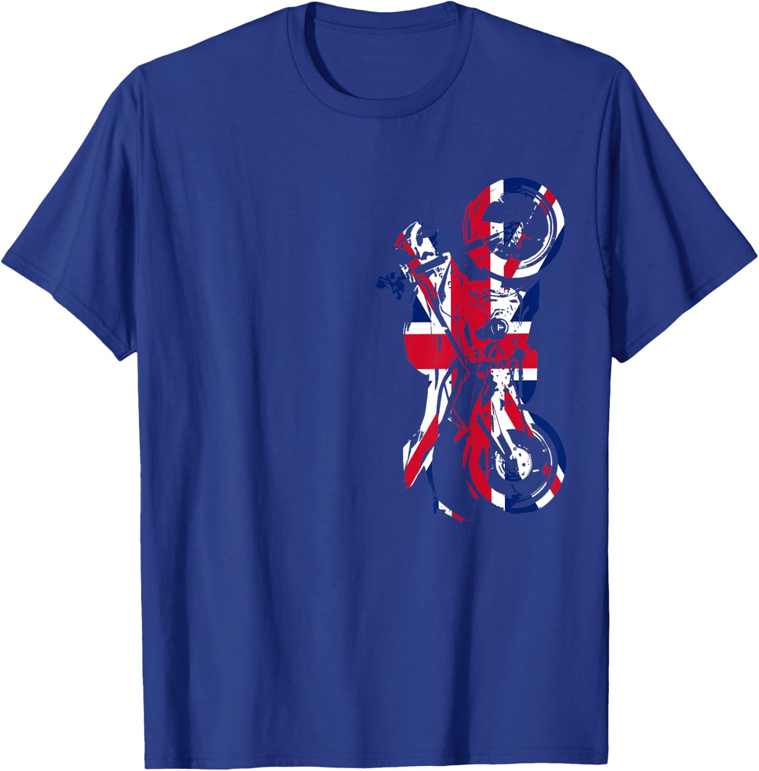 Street Triple Motorcycle Union Jack T-Shirt - T-Shirt | Royal