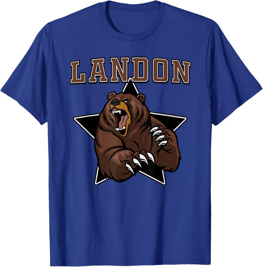 Landon Bears High School Team Spirit T-Shirt - T-Shirt | Royal