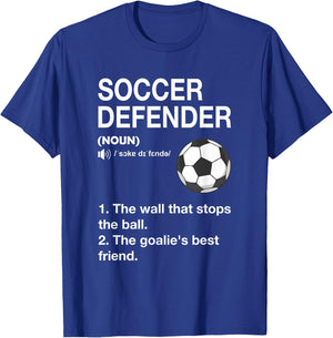Soccer Defender Definition Soccer Player Football T-Shirt - T-Shirt | Royal