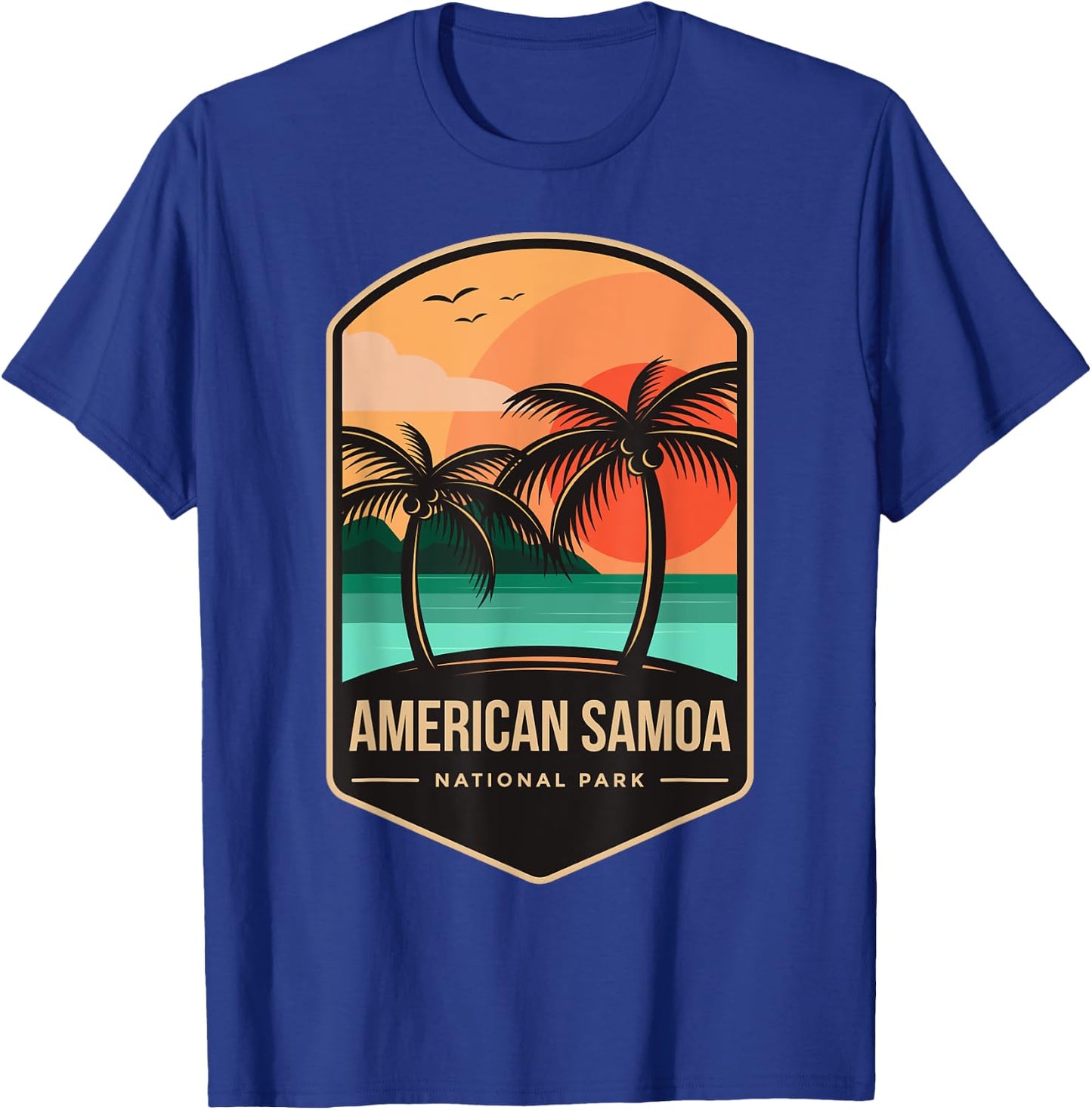American Samoa National Park 1988 T-Shirt - T-Shirt | Royal
