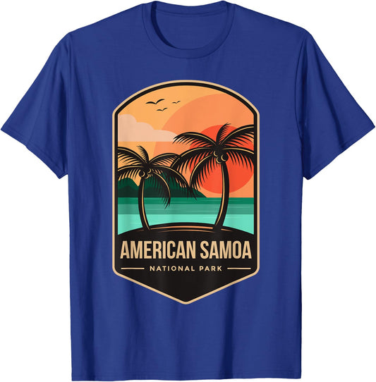 American Samoa National Park 1988 T-Shirt - T-Shirt | Royal