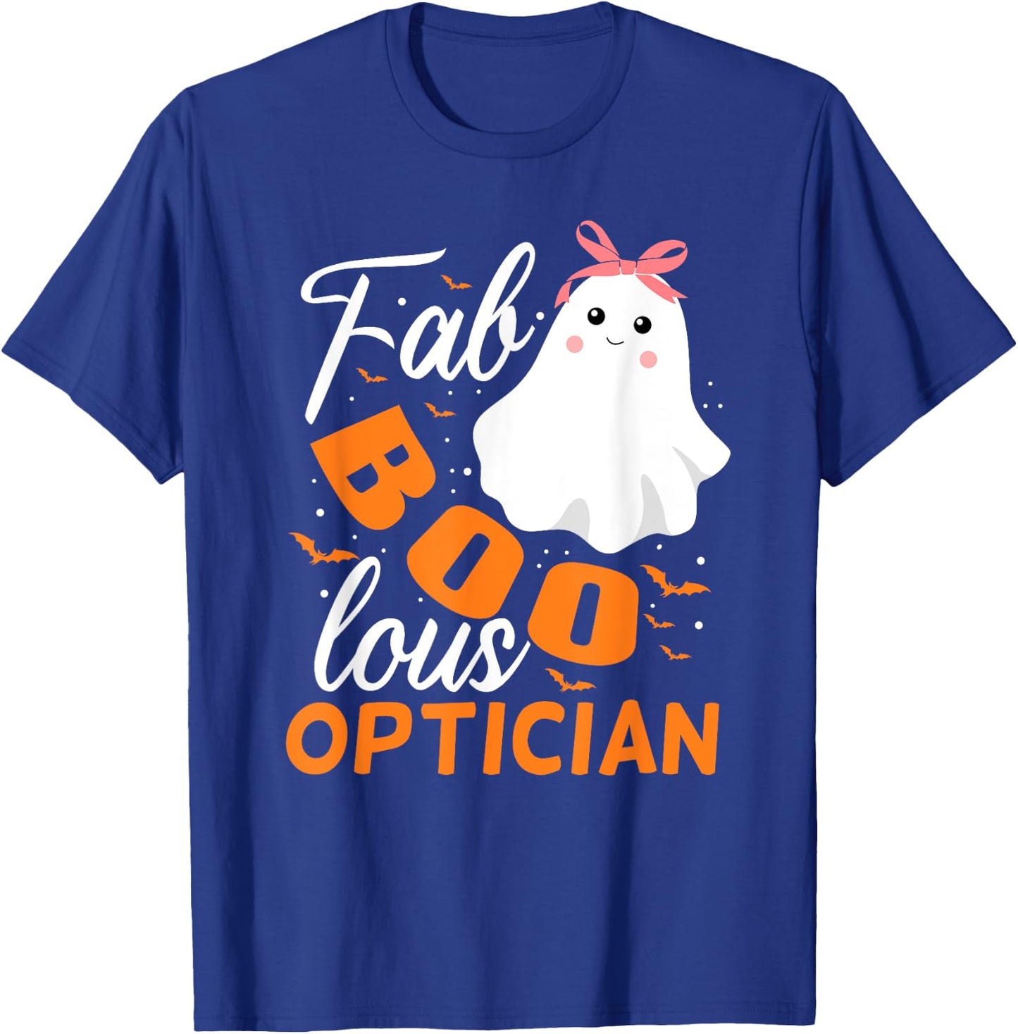 Fabulous Faboolous Optician Ghost Halloween T-Shirt - T-Shirt | Royal