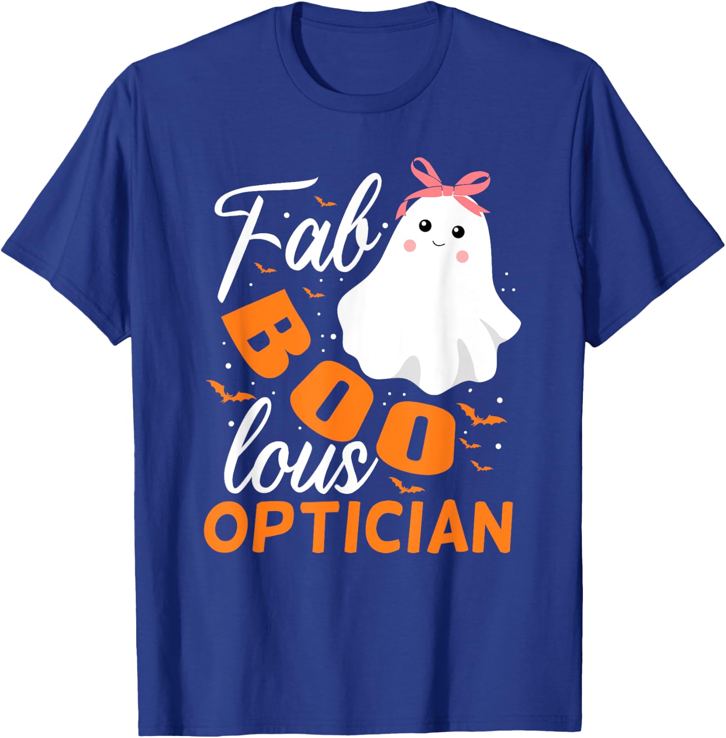 Fabulous Faboolous Optician Ghost Halloween T-Shirt - T-Shirt | Royal