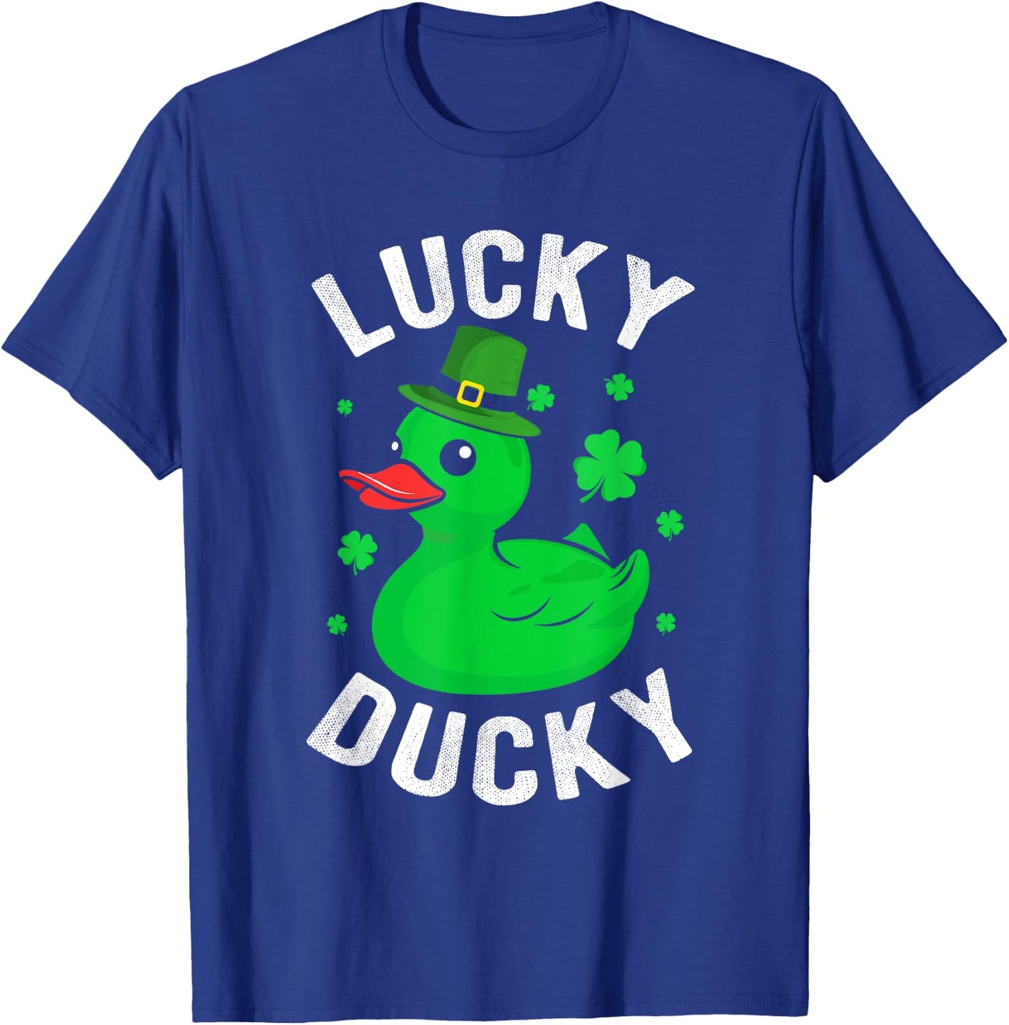 Lucky Ducky Clover St Patrick's Day Beer Ireland Irish T-Shirt - T-Shirt | Royal