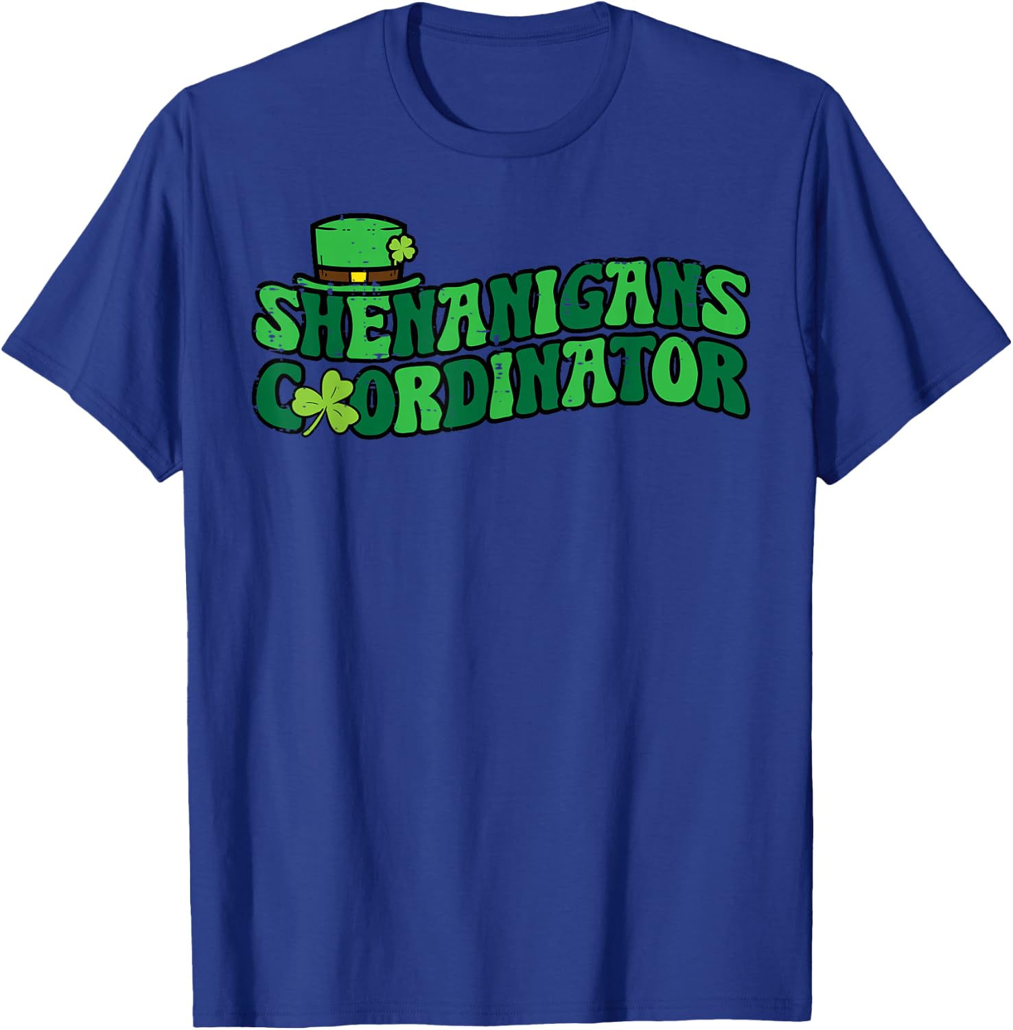 St Patricks Day Shenanigans Coordinator Saint Pattys Teacher T-Shirt - T-Shirt | Royal