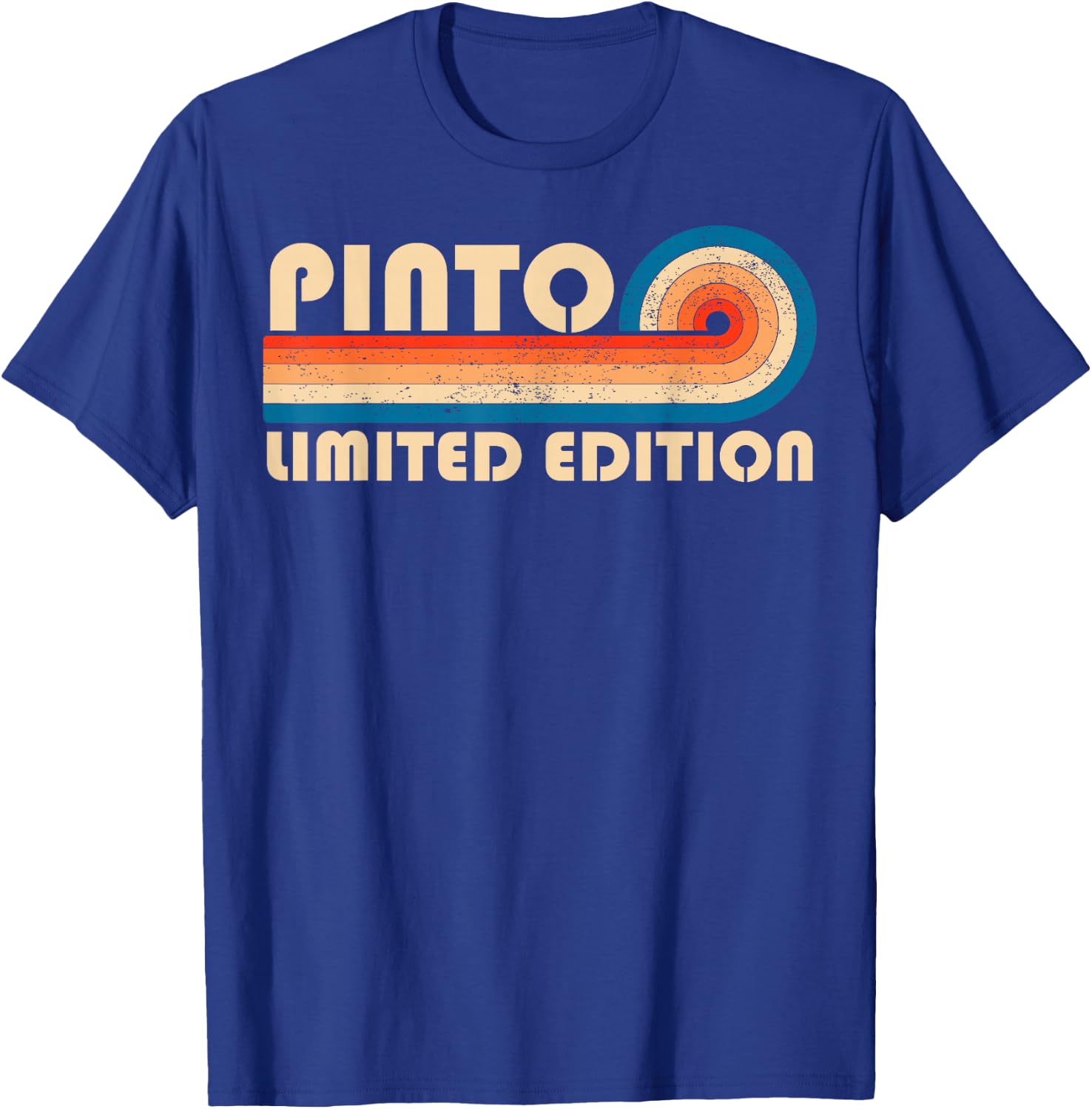 PINTO Retro 70s 80s Sunset Stripe T-Shirt - T-Shirt | Royal