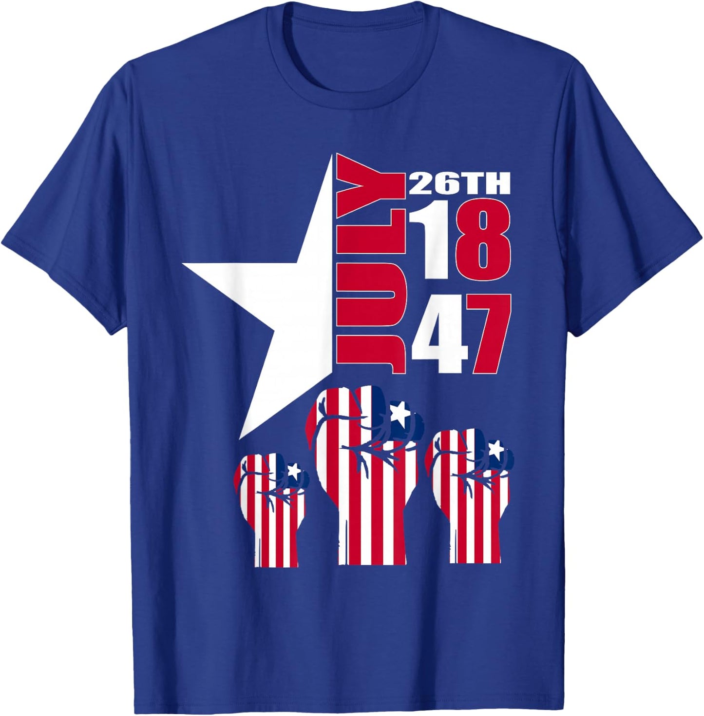 July 26 Liberia Independence Day Love Liberia Flag Fist T-Shirt - T-Shirt | Royal