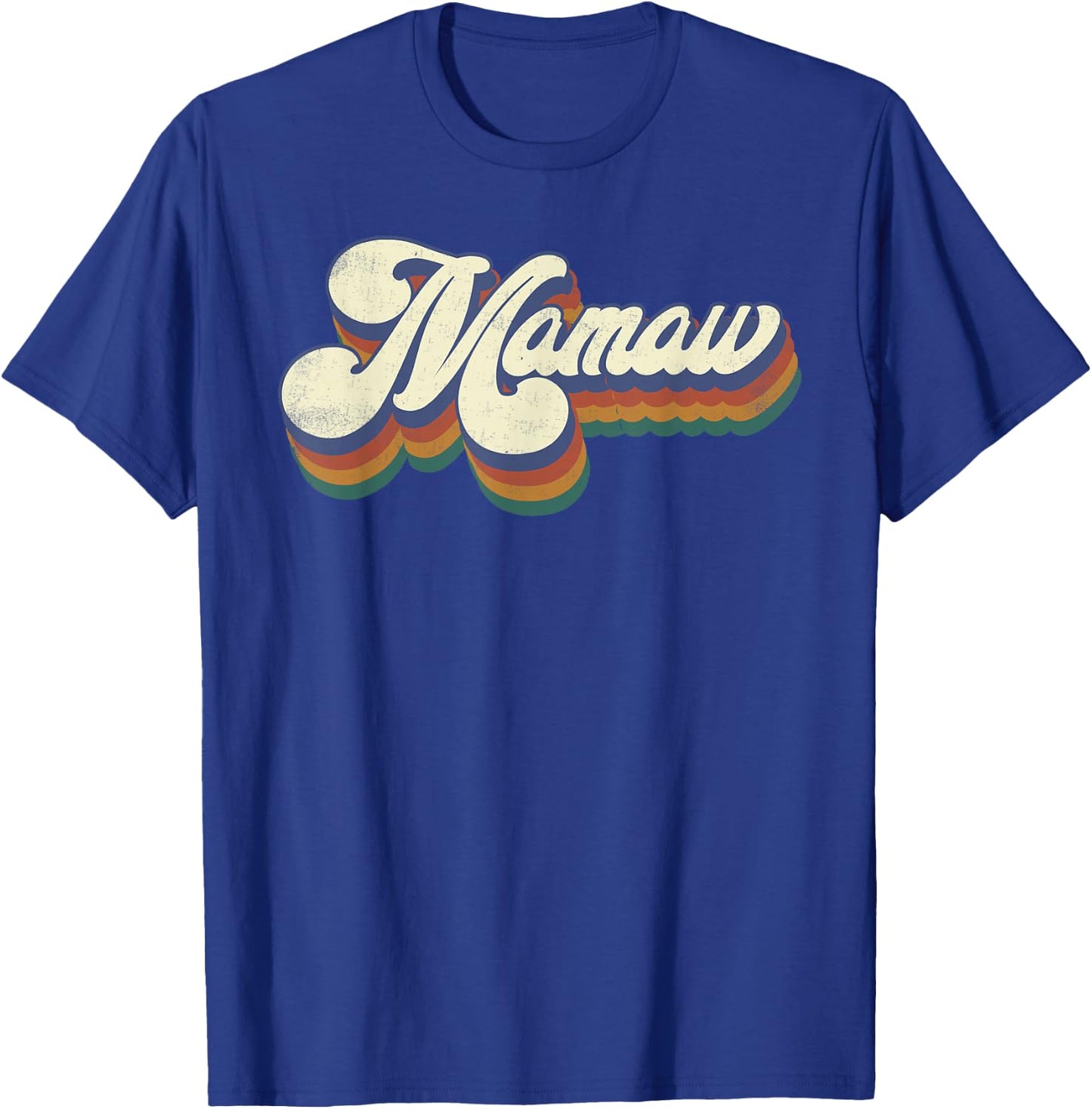 Mamaw Gifts For Grandma Retro Vintage Mother's Day Mamaw T-Shirt - T-Shirt | Royal