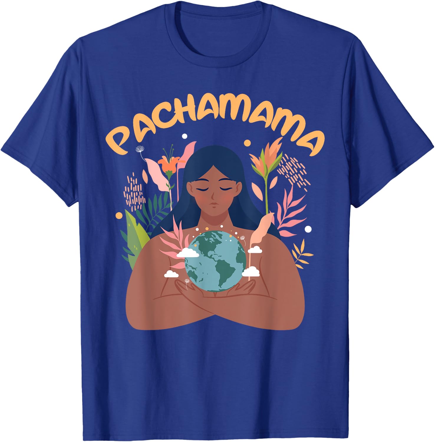 La Pachamama Indigenous Mother Earth Latino Quechua Aymara T-Shirt - T-Shirt | Royal