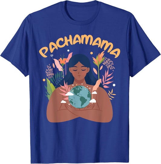 La Pachamama Indigenous Mother Earth Latino Quechua Aymara T-Shirt - T-Shirt | Royal