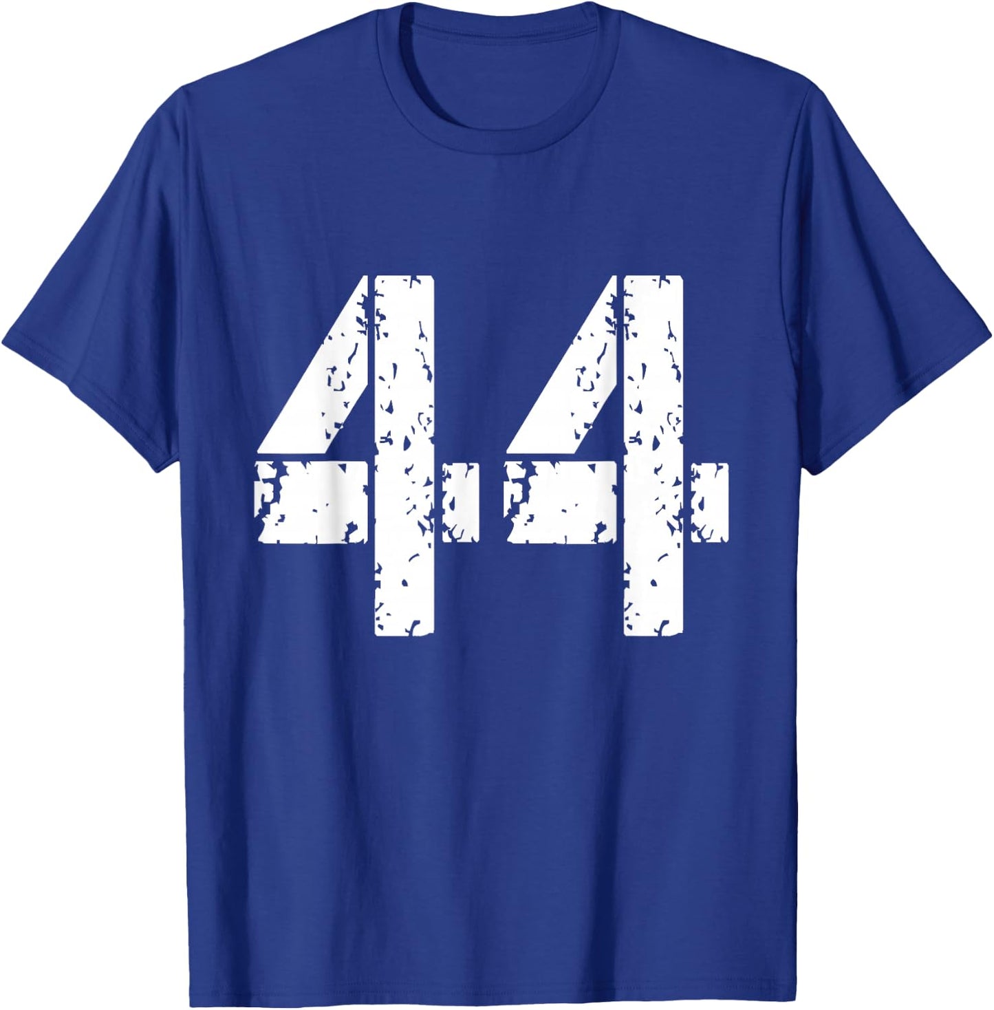 Number 44 Varsity Team - 44th Birthday & 44 Years Old T-Shirt - T-Shirt | Royal