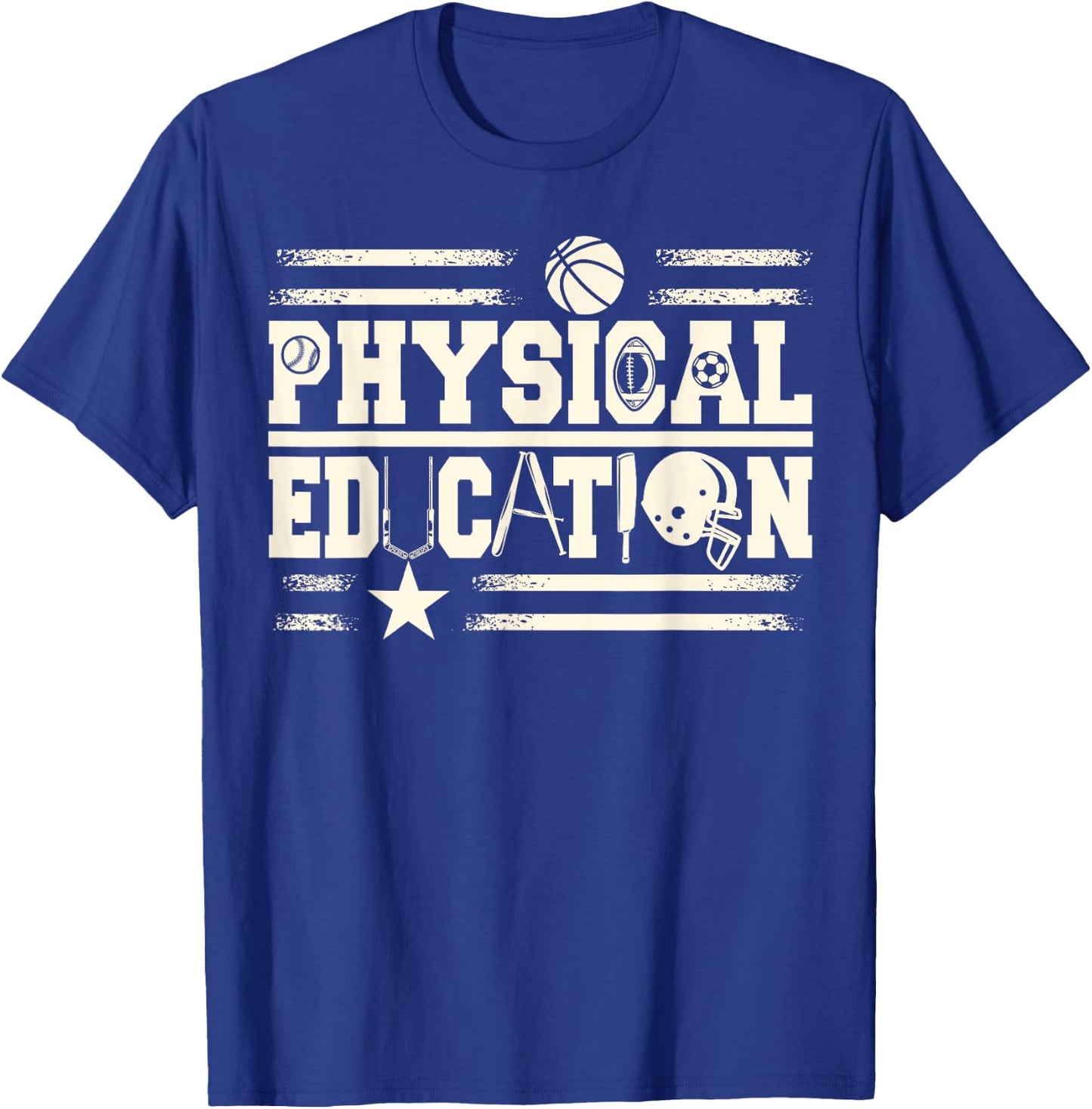 Physical Education Teacher Men Women Girls Kids T-Shirt - T-Shirt | Royal