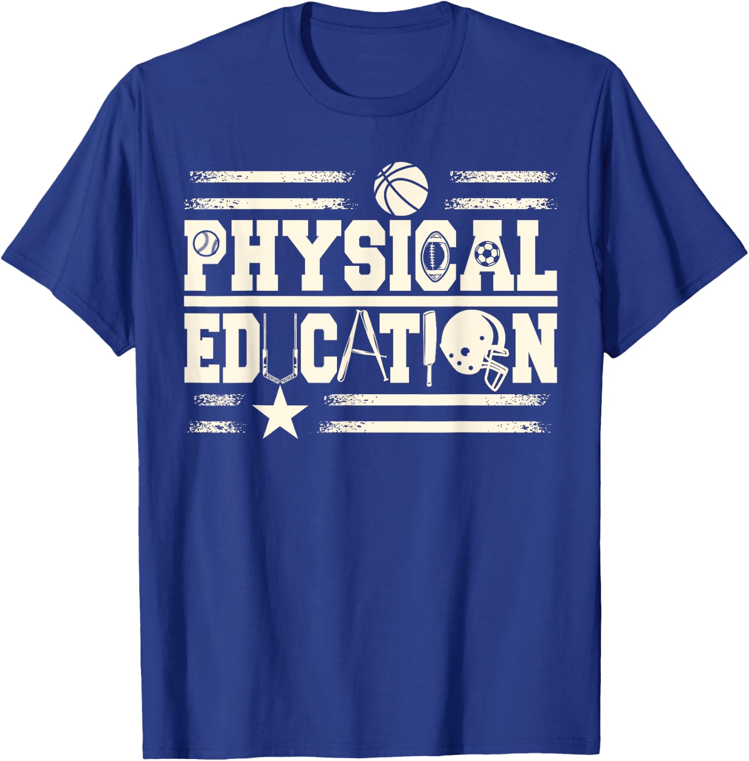 Physical Education Teacher Men Women Girls Kids T-Shirt - T-Shirt | Royal