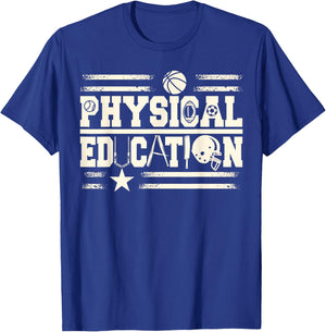 Physical Education Teacher Men Women Girls Kids T-Shirt - T-Shirt | Royal