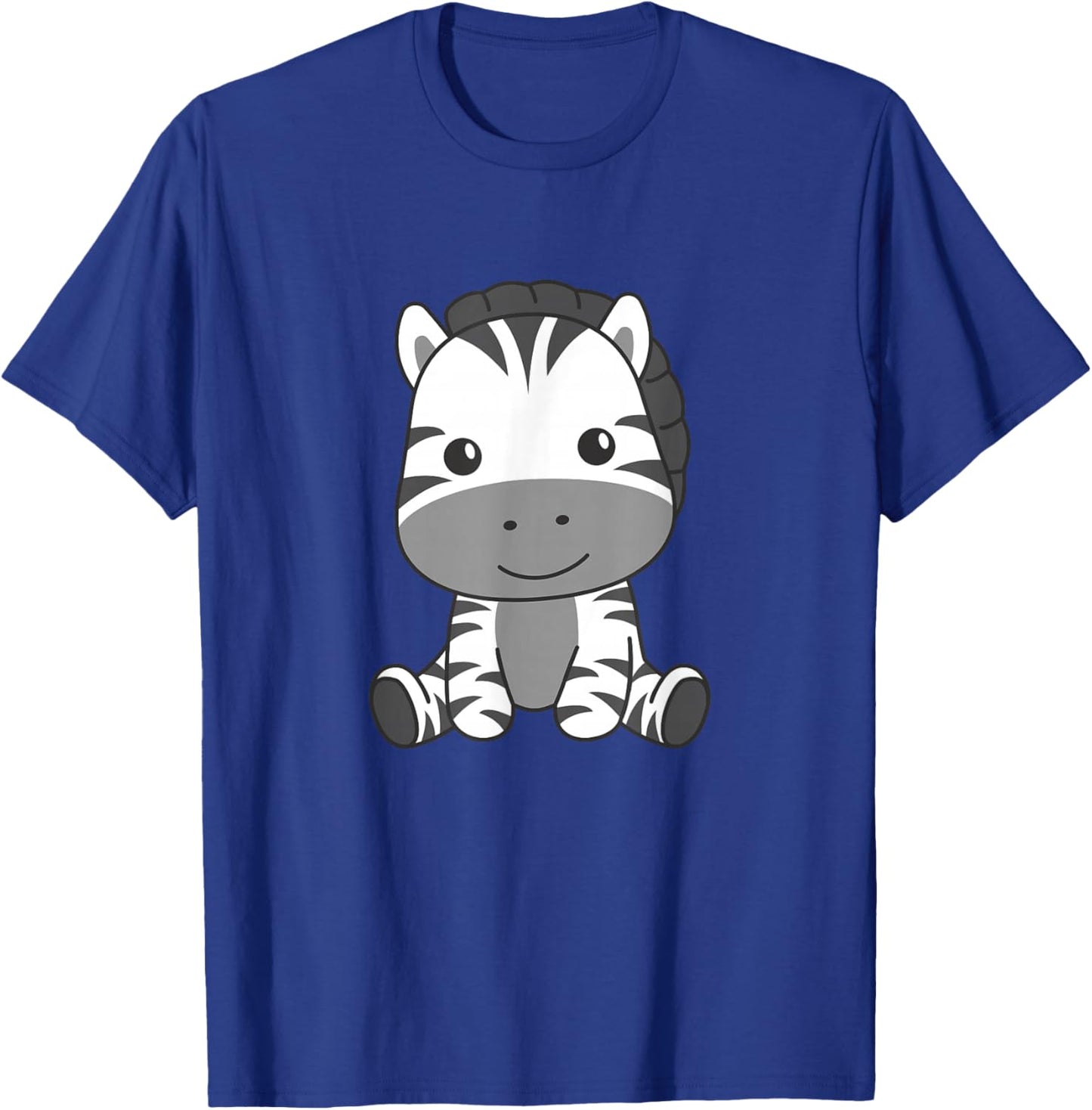 Zebra Cute Animals for Children Manga Zebra T-Shirt - T-Shirt | Royal