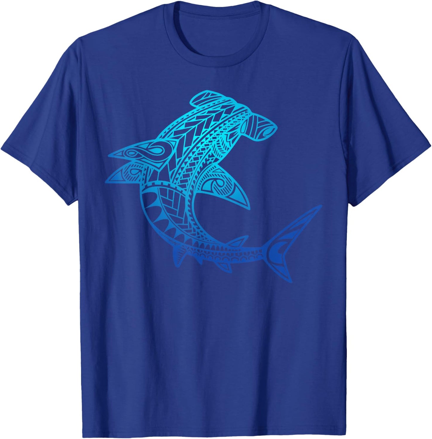 Hawaii Tribal Style Shark for Hawaiian Beach Lover Cool T-Shirt - T-Shirt | Royal