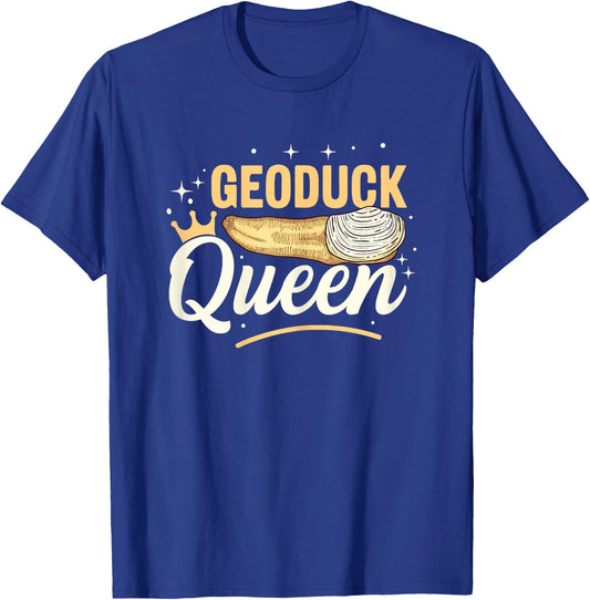Geoduck Queen Design for a Geoduck Girl T-Shirt - T-Shirt | Royal
