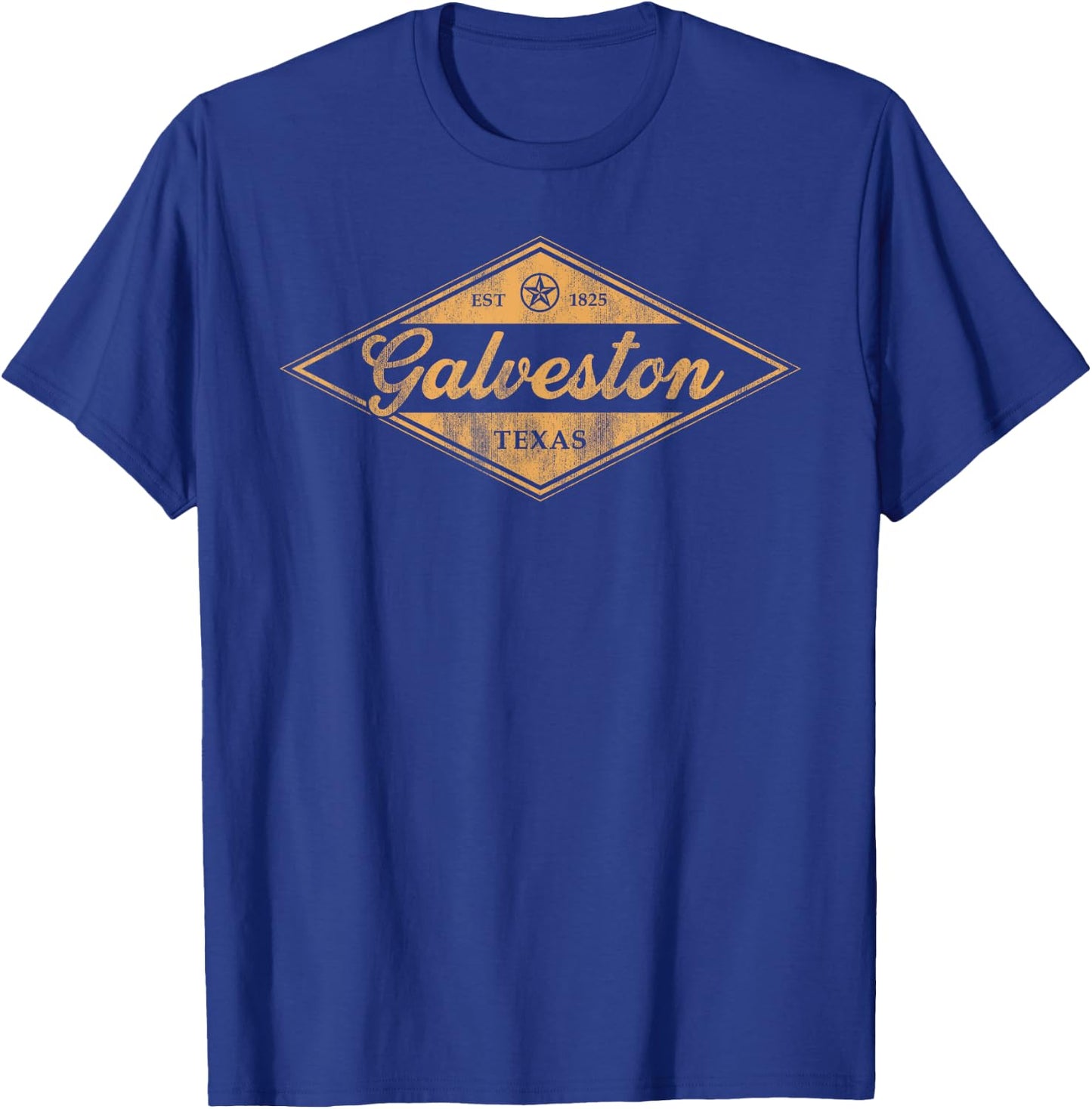 Retro Galveston Texas Est 1825 Vintage Souvenir T-Shirt - T-Shirt | Royal