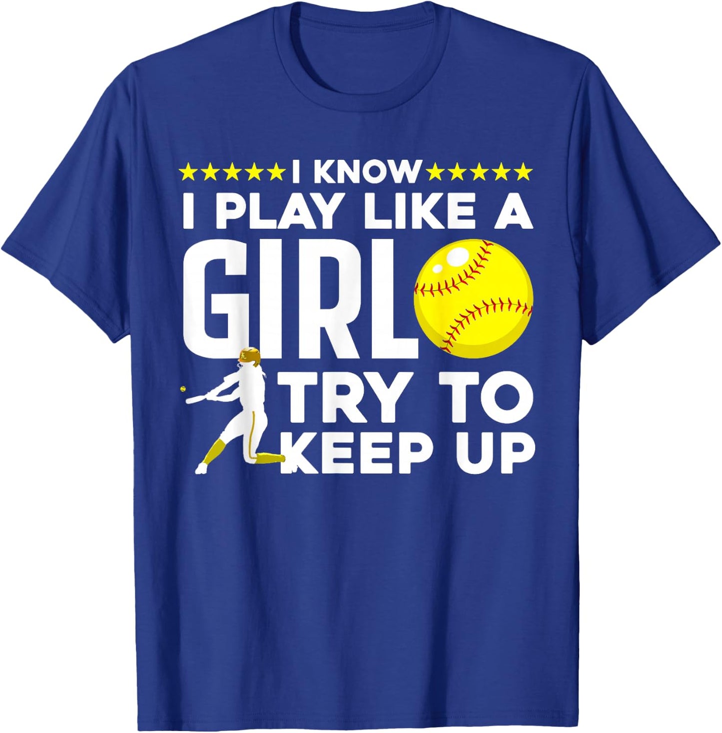 Cool Softball Girls Baseball Catcher Pitcher Coach T-Shirt - T-Shirt | Royal