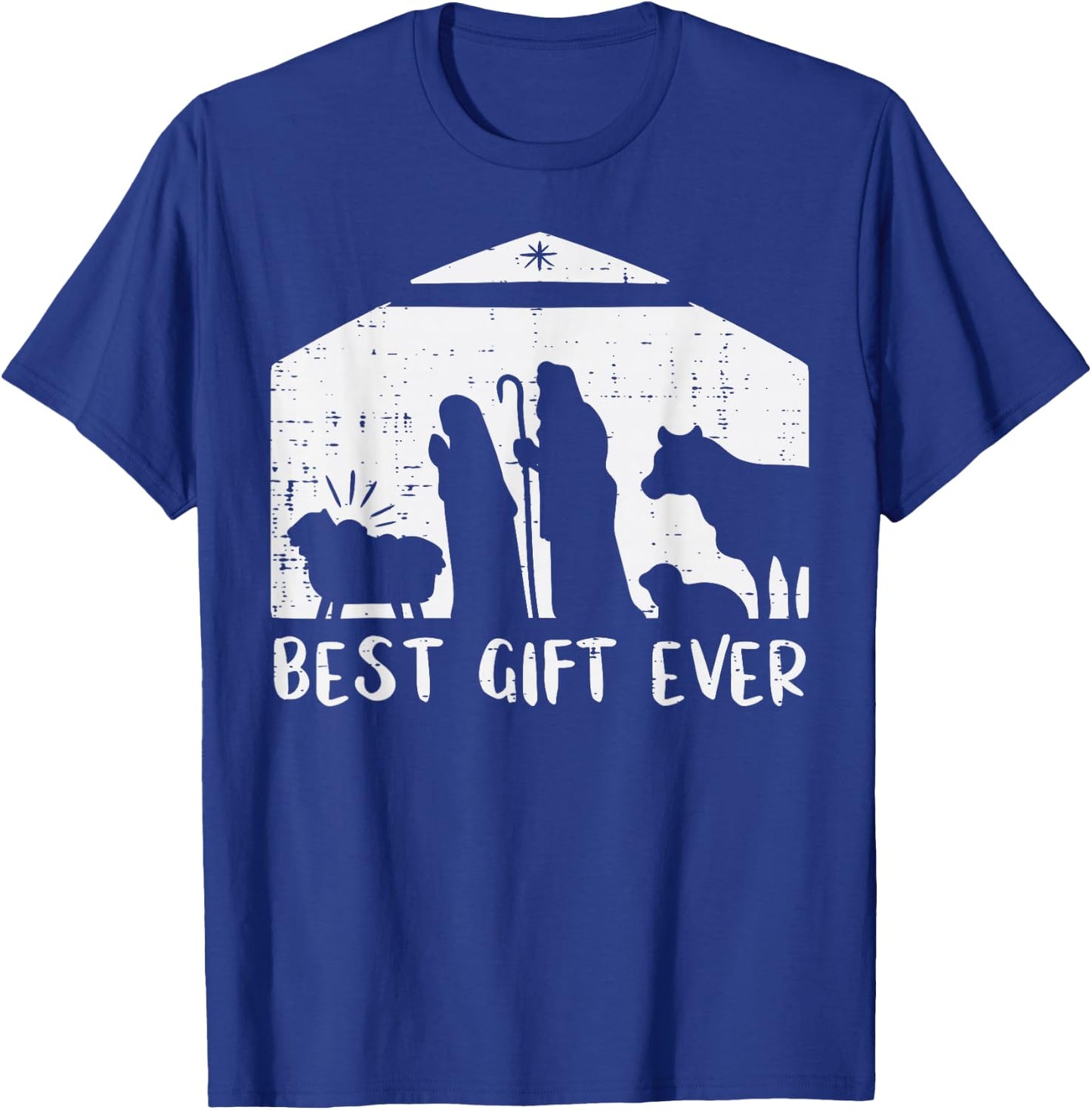 Christmas Best Gift Nativity Xmas Christian Men Women Kids T-Shirt - T-Shirt | Royal