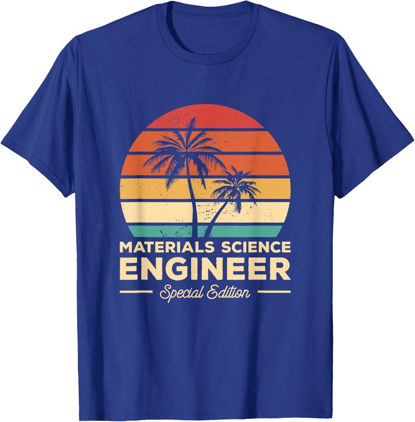 Vintage Materials Science Engineer T-Shirt - T-Shirt | Royal
