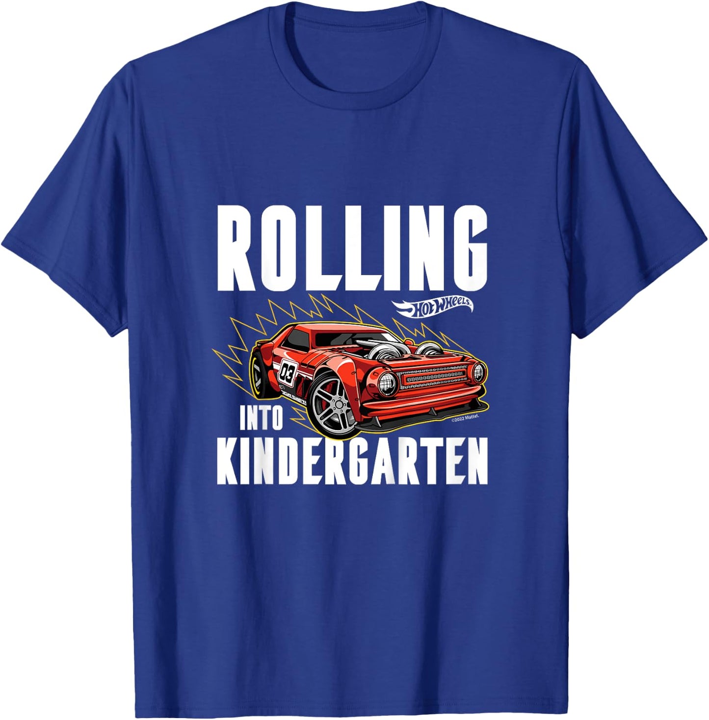 Kids Hot Wheels - Off to Nursery T-Shirt - T-Shirt | Royal