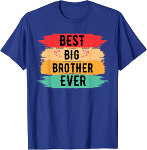 Best Big Brother Ever Older Sibling Teenager for Boys T-Shirt - T-Shirt | Royal