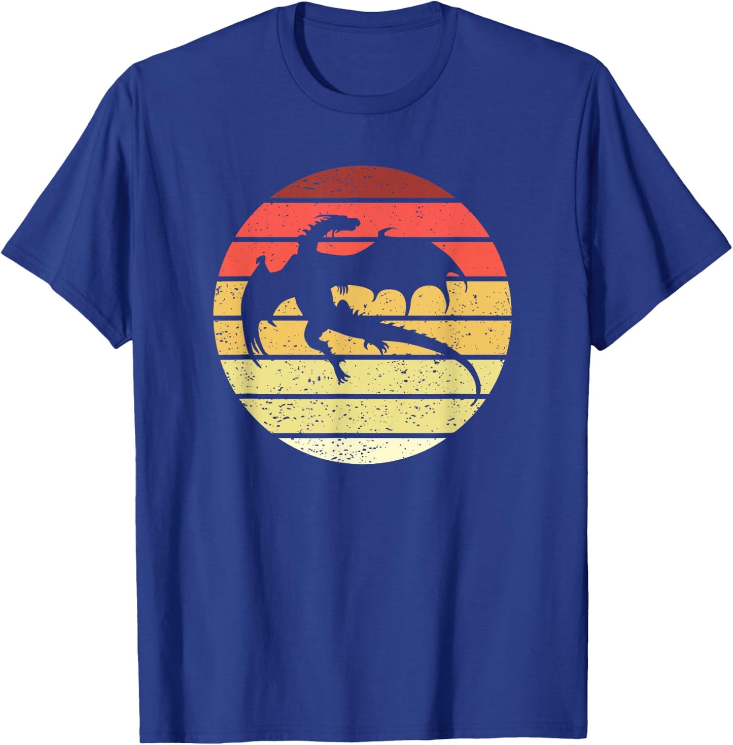 Dragon Retro Style Vintage T-Shirt - T-Shirt | Royal