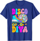 Roller Skating Disco Diva Skate Girl 70s Retro T-Shirt - T-Shirt | Royal
