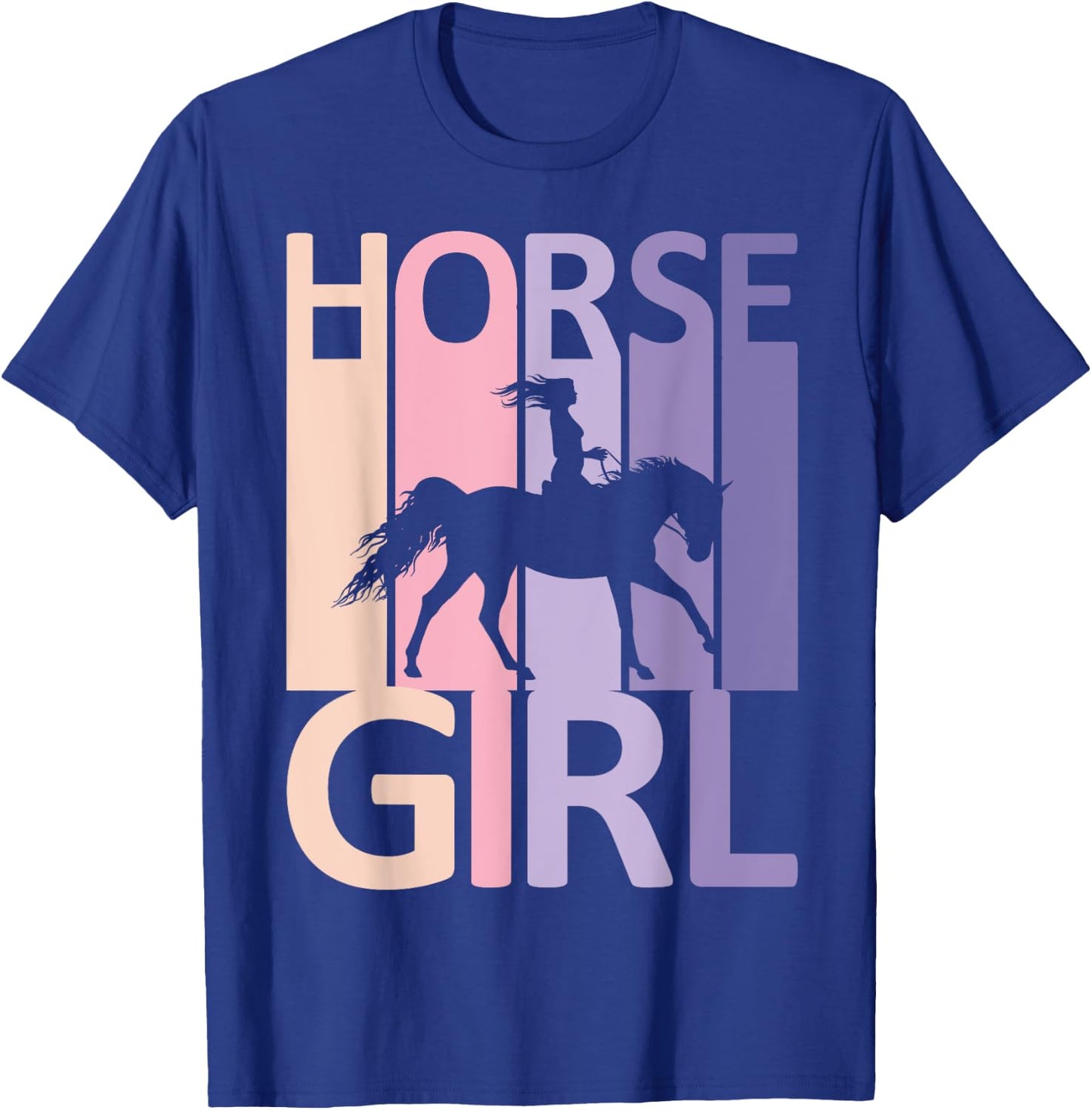 Horse Girl Country Woman Girl HorseBack Rider Equestrian T-Shirt - T-Shirt | Royal