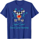 Ovarian Cancer Awareness Christmas Reindeer Teal Ribbon T-Shirt - T-Shirt | Royal
