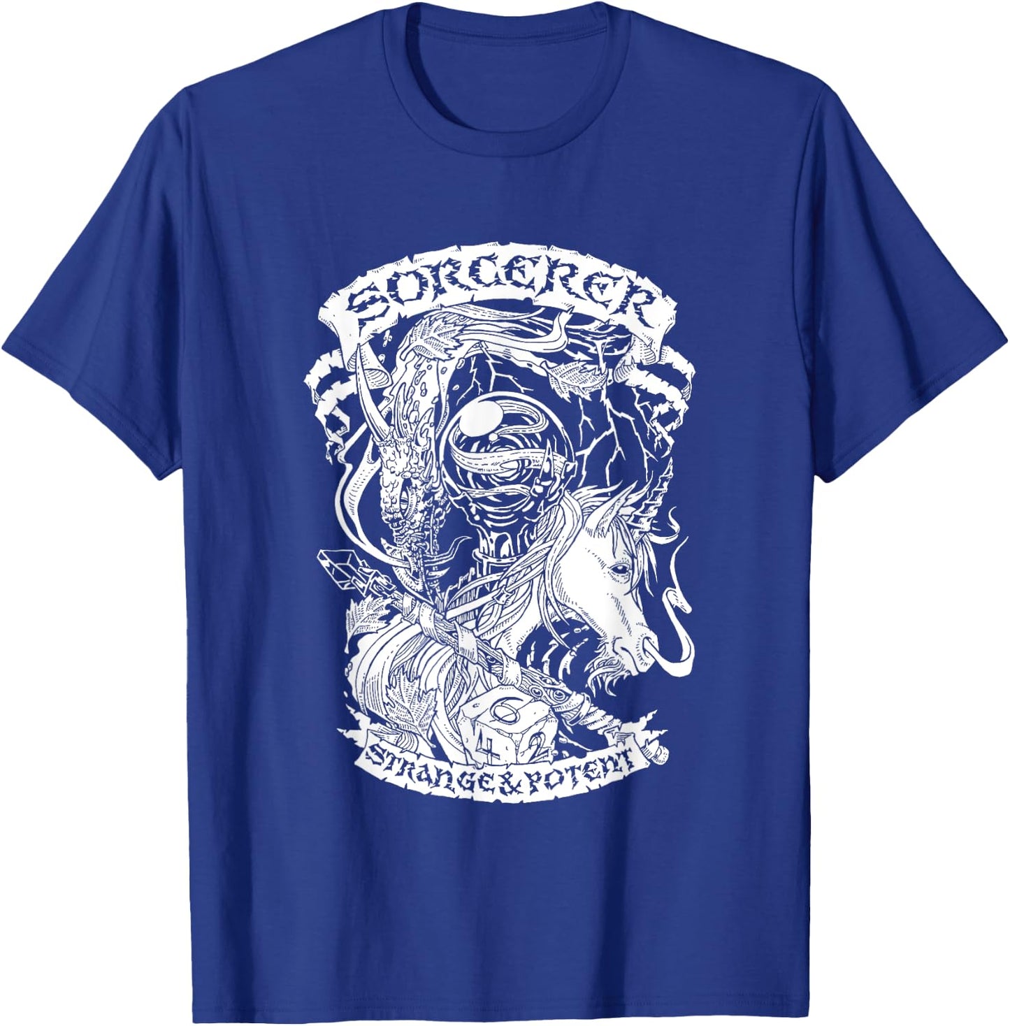 Fantasy Role-Playing Game (RPG) Sorcerer T-Shirt - T-Shirt | Royal