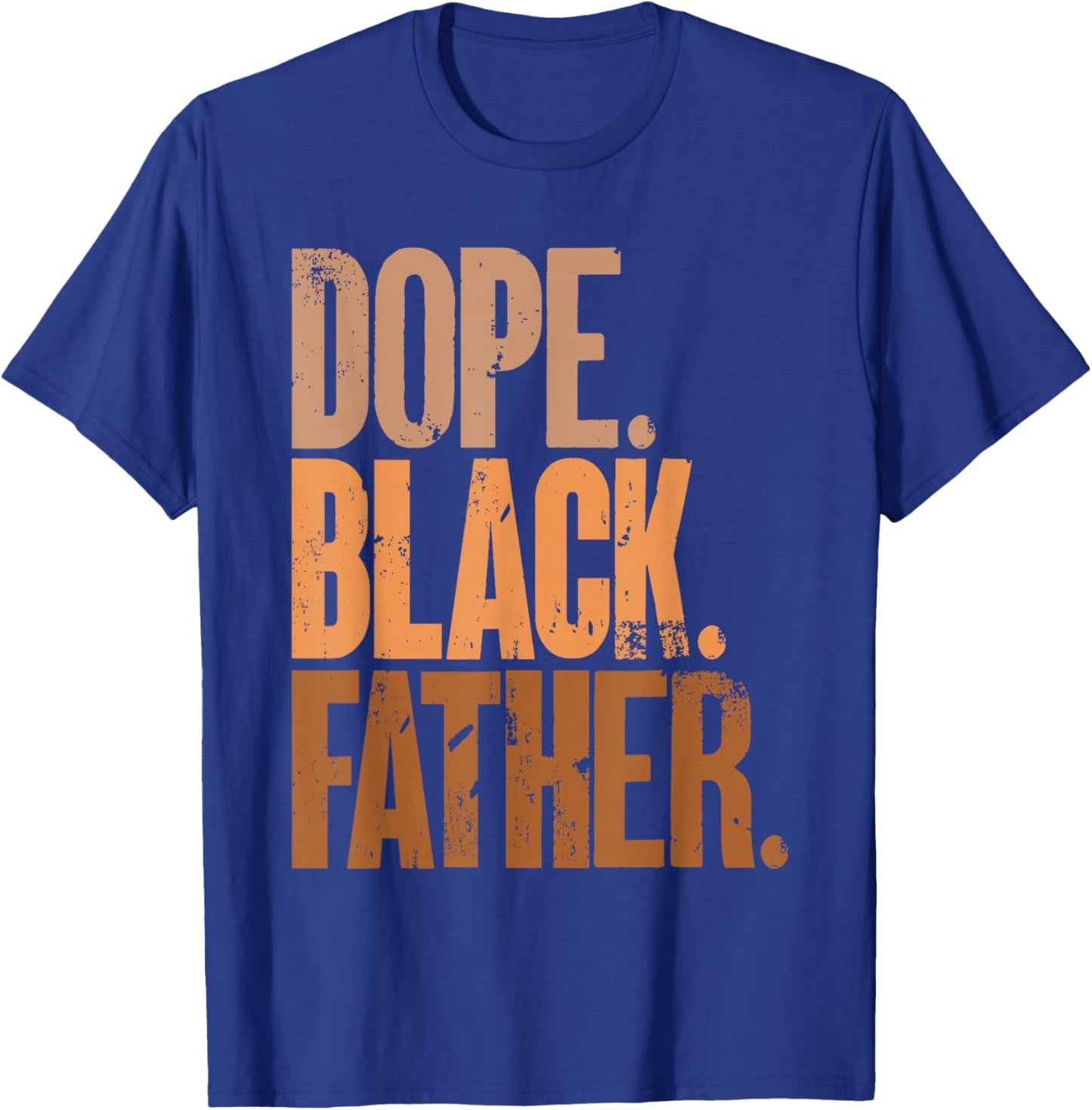 Black Dad Dope Black Father Fathers Day T-Shirt - T-Shirt | Royal